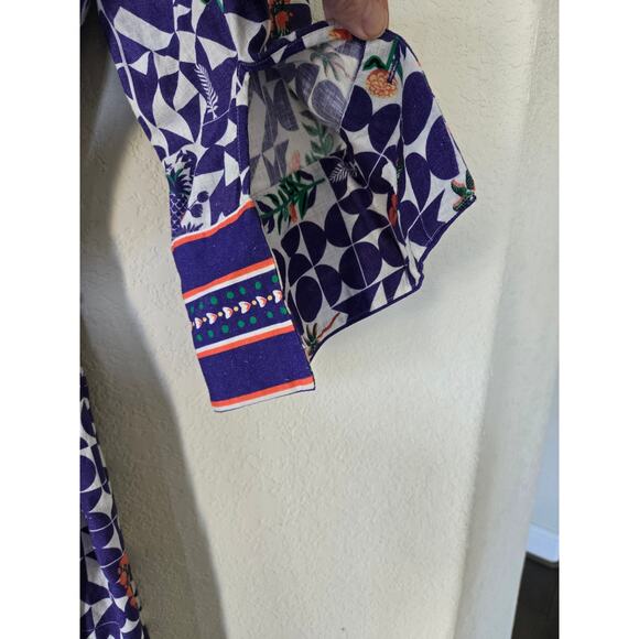 Emily Lovelock Linen Blend Midi Shirt Dress Size Large Cottagecore Scandinavian - Picture 5 of 11